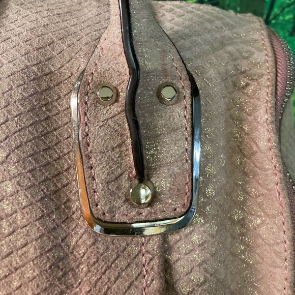 B Makowsky Pink Sand Suede Handbag. Gorgeous!!!!!! - Picture 5 of 14